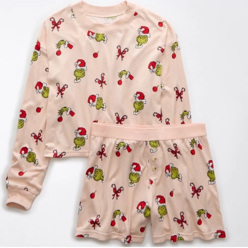 Grinch Candy Cane Pajama Set❤️